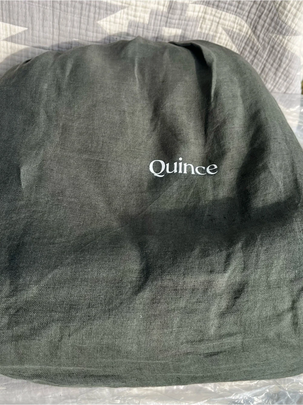 QUINCE European Linen Duvet Cover Full/Queen Pine